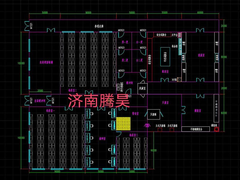 1000平米小黄片软件大全室平麵設計圖
